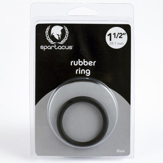 Spartacus Rubber Cock Ring 1.5in. (black) - Men's Toys - www.Coyha.com