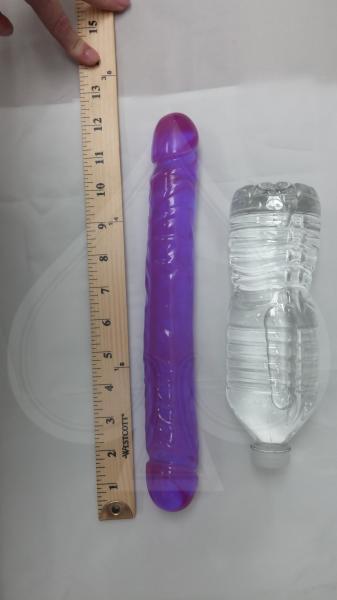 Jellies Jr 12in Double Dong - Purple - Dildos - www.Coyha.com