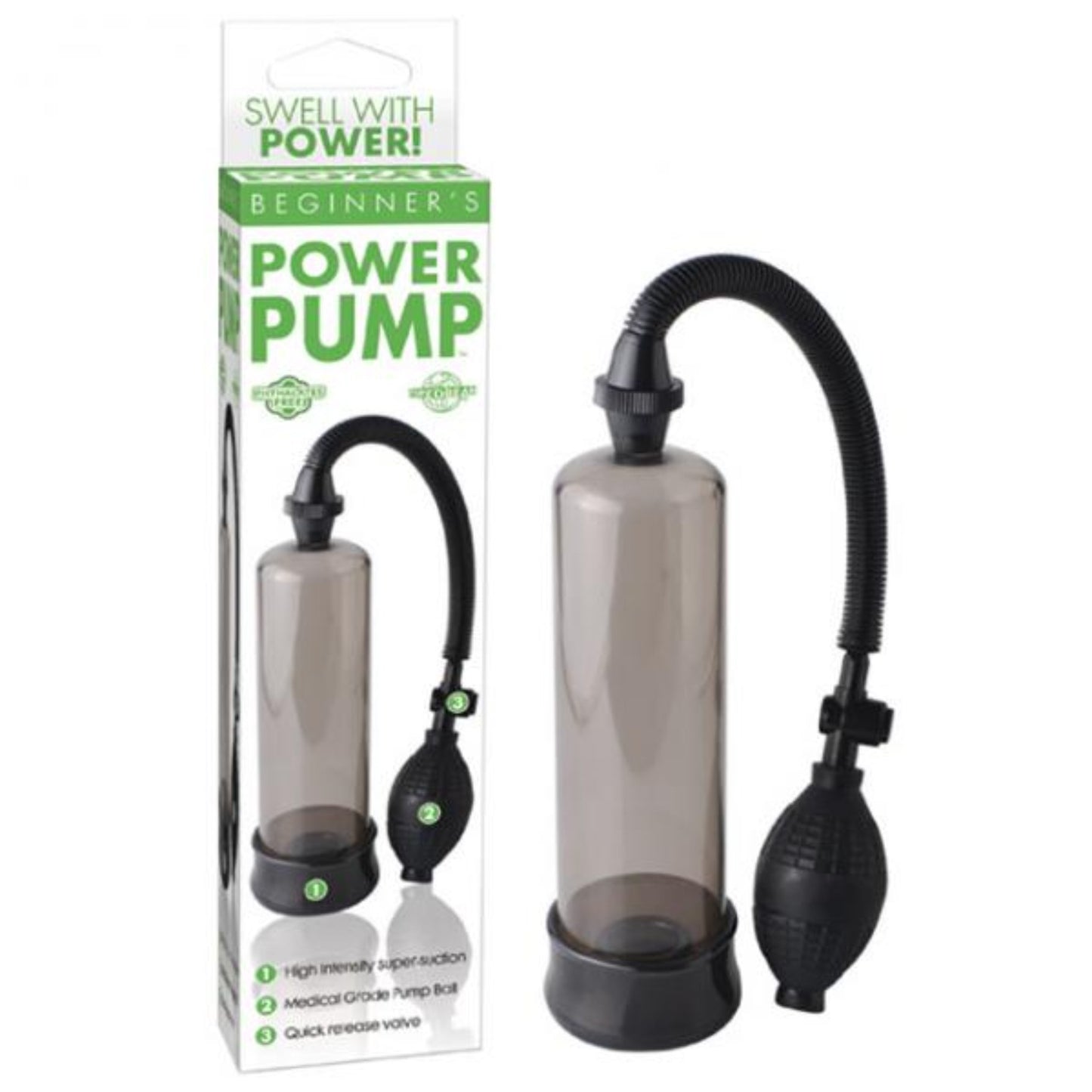 Beginners Power Pump Penis Pump Smoke - Men's Toys - www.Coyha.com