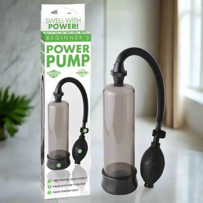 Beginners Power Pump Penis Pump Smoke - Men's Toys - www.Coyha.com