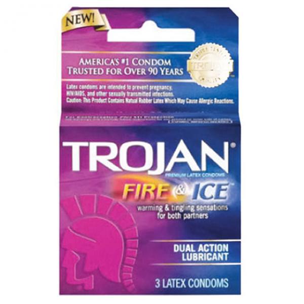 Trojan Fire & Ice Lubricated Latex Condoms - Extras - www.Coyha.com