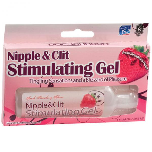 Nipple & Clit Stimulating Gel Strawberry 1oz - Lubes & Lotions - www.Coyha.com