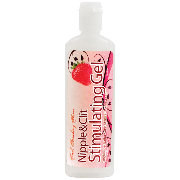 Nipple & Clit Stimulating Gel Strawberry 1oz - Lubes & Lotions - www.Coyha.com