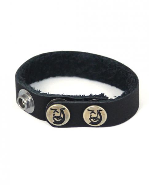 Spartacus Leather Cock Ring Nickel Free Snaps - Bondage - www.Coyha.com