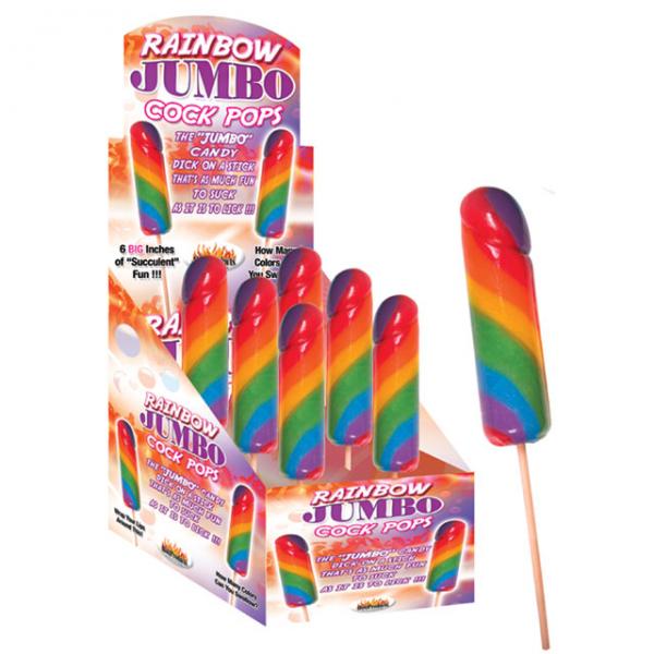 Rainbow Jumbo Cock Pops (display) - Extras - www.Coyha.com