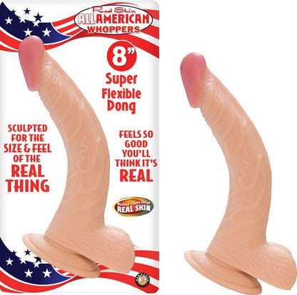 Real Skin All American Whoppers Dong With Balls 8 Inches - Dildos - www.Coyha.com