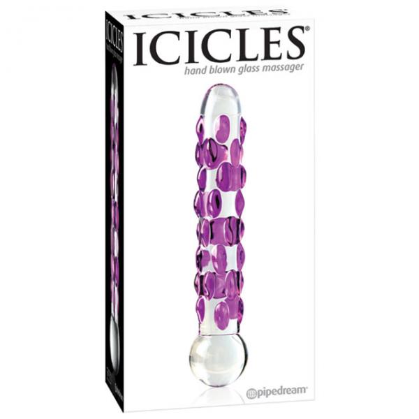 Icicles No 7 Glass Wand Massager Clear - Dildos - www.Coyha.com