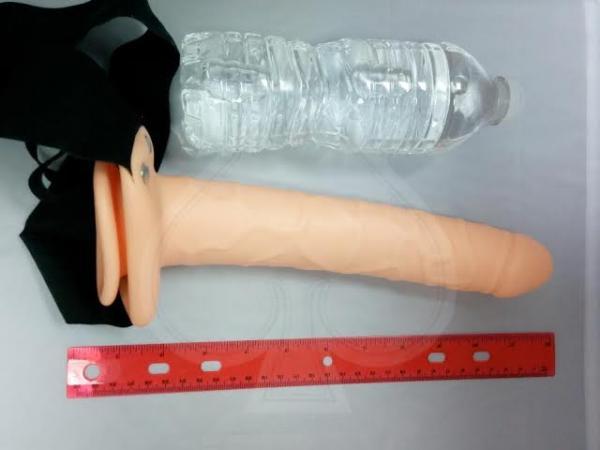 Fetish Fantasy 10 inches Hollow Strap On Beige - Men's Toys - www.Coyha.com