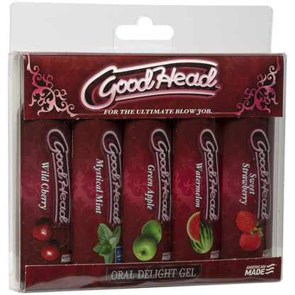 Goodhead Oral Delight Gel 5 Pack - Lubes & Lotions - www.Coyha.com