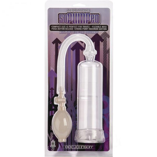 So Pumped Penis Pump Without Sleeve Clear - Men's Toys - www.Coyha.com