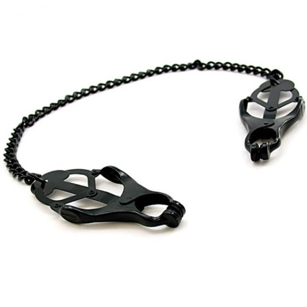 H2h Nipple Clamps Jaws W/chain (black) - Bondage - www.Coyha.com