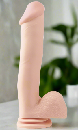 Basix Rubber Works Beige 12 inches Dildo With Suction Cup - Dildos - www.Coyha.com