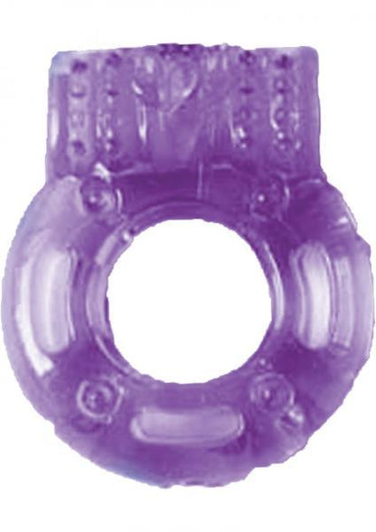 Macho Vibrating Cockring Purple - Men's Toys - www.Coyha.com