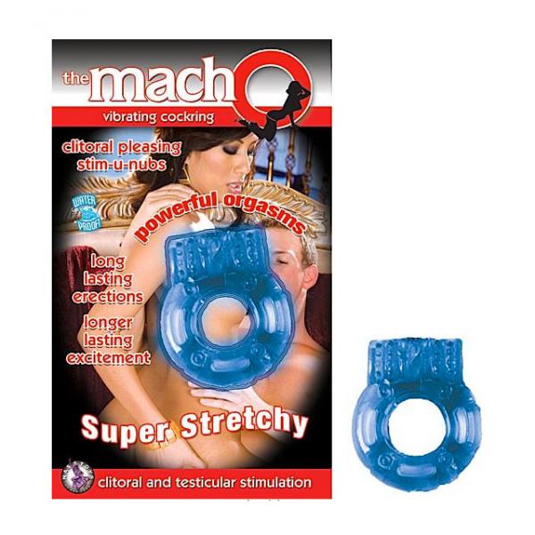 Macho Vibrating Cockring (blue) - Men's Toys - www.Coyha.com