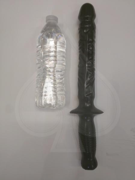 The Manhandler Black Dildo Baton Handle - Dildos - www.Coyha.com