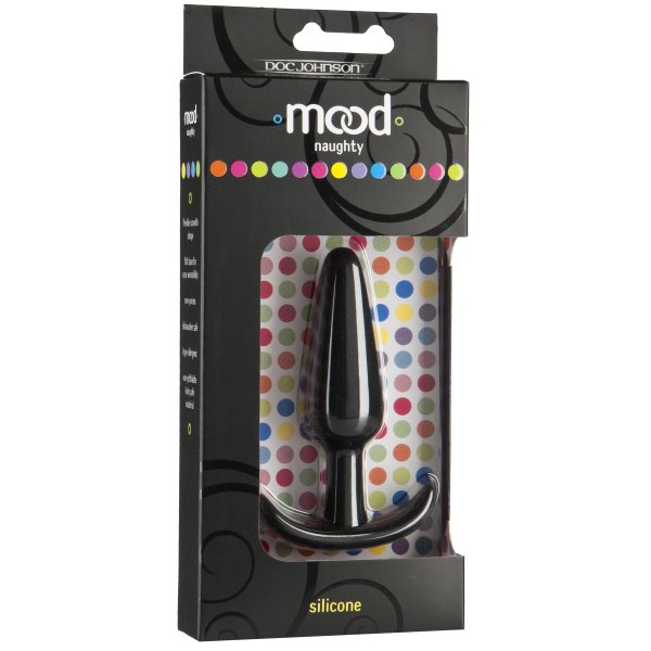 Mood Naughty Medium Black Silicone Butt Plug - Anal Toys - www.Coyha.com