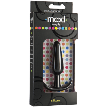 Mood Naughty Medium Black Silicone Butt Plug - Anal Toys - www.Coyha.com