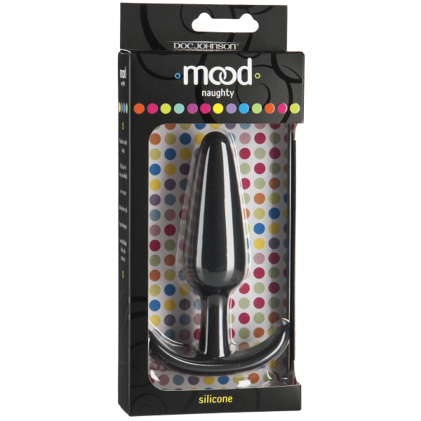 Mood Naughty Silicone Anal Plug Large Black - Anal Toys - www.Coyha.com