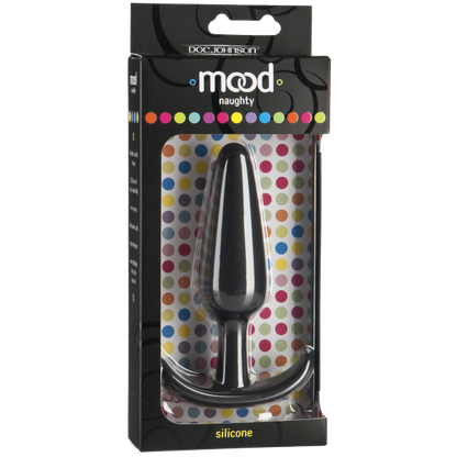 Mood Naughty Silicone Anal Plug Large Black - Anal Toys - www.Coyha.com