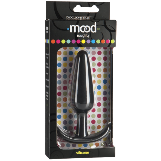 Mood Naughty Silicone Anal Plug Large Black - Anal Toys - www.Coyha.com