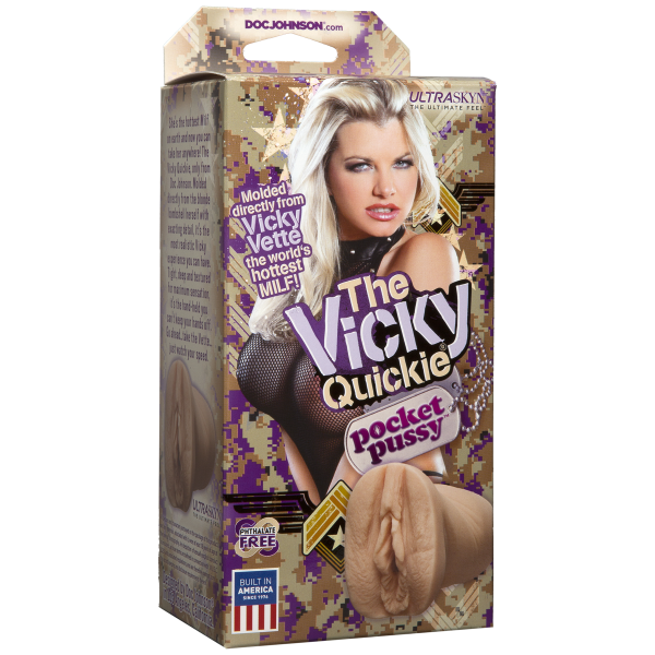 Vicky Vette The Quickie Ultraskyn Pocket Pussy - Men's Toys - www.Coyha.com