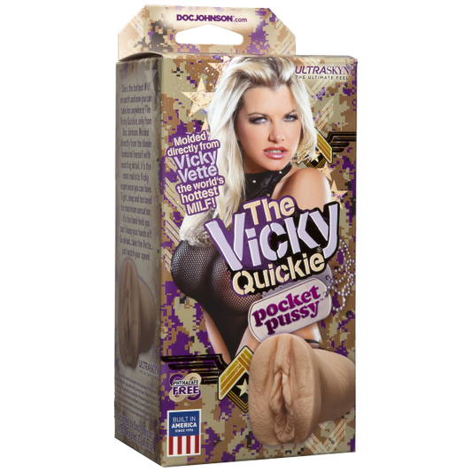 Vicky Vette The Quickie Ultraskyn Pocket Pussy - Men's Toys - www.Coyha.com