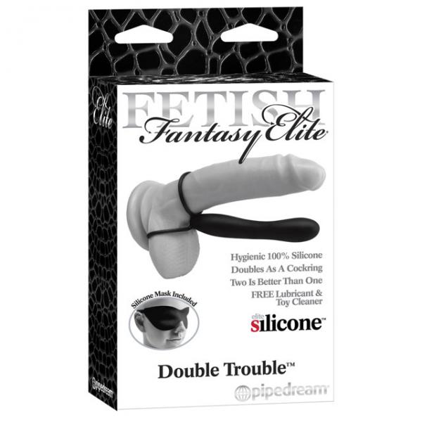 Fetish Fantasy Elite Double Trouble Black Strap On - Men's Toys - www.Coyha.com