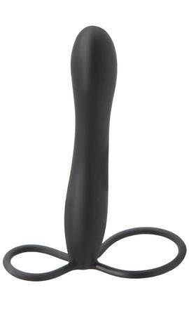 Fetish Fantasy Elite Double Trouble Black Strap On - Men's Toys - www.Coyha.com