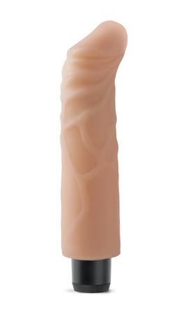 Real Feel Lifelike Toyz No. 6 Beige Vibrating Dildo - Vibrators - www.Coyha.com