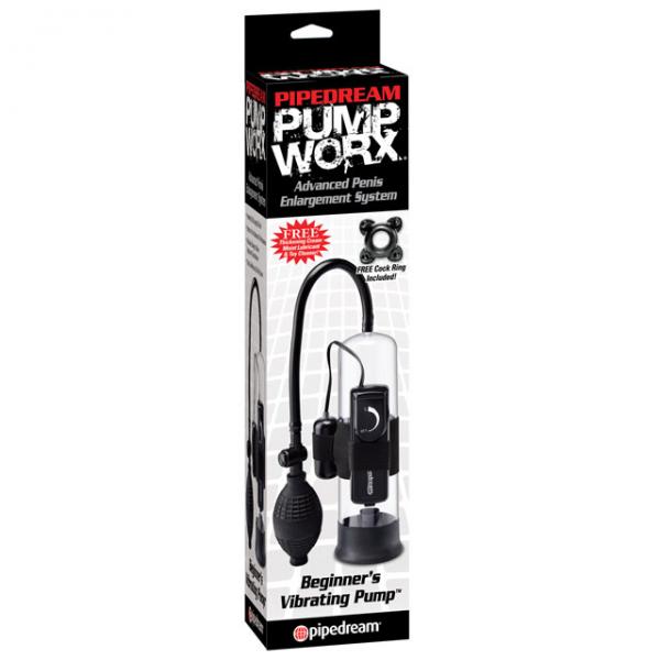 Pump Worx Beginners Vibrating Pump Black - Men's Toys - www.Coyha.com