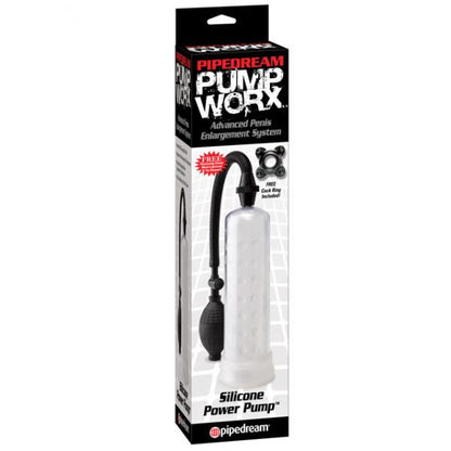 Pump Worx Silicone Power Pump Clear - Men's Toys - www.Coyha.com