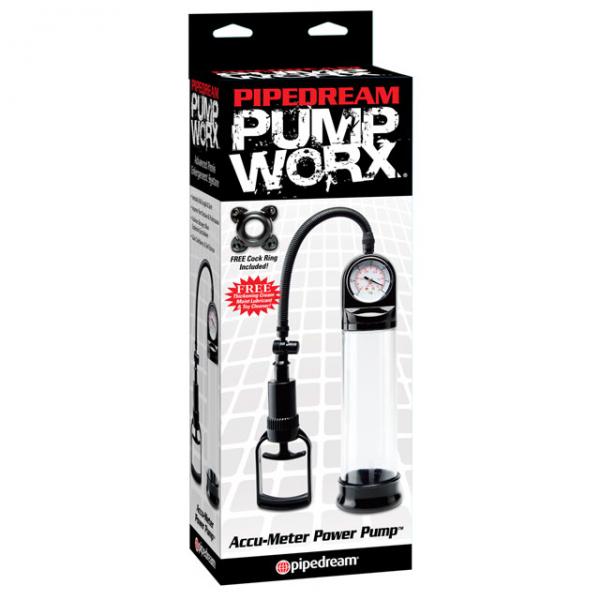 Pump Worx Accu-Meter Power Pump Black - Men's Toys - www.Coyha.com