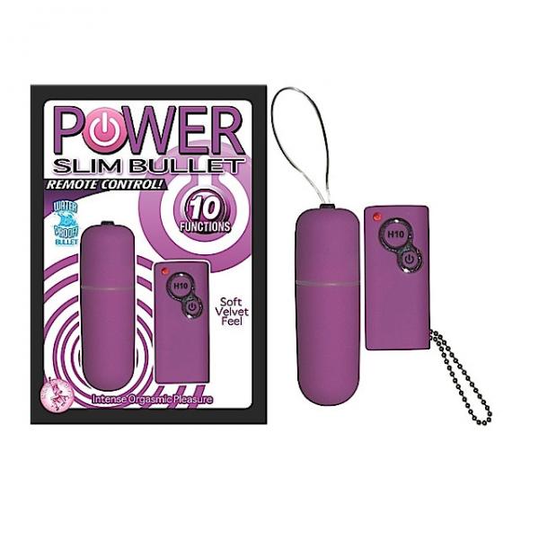 Power Slim Bullet Remote Control (purple) - Vibrators - www.Coyha.com