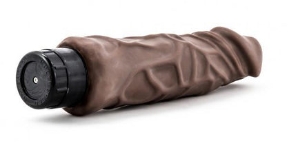 X5 Realistic Hard On 9 inches Vibrating Dildo - Brown - Vibrators - www.Coyha.com