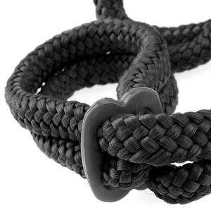 Fetish Fantasy Silk Rope Love Cuffs Black - Bondage - www.Coyha.com