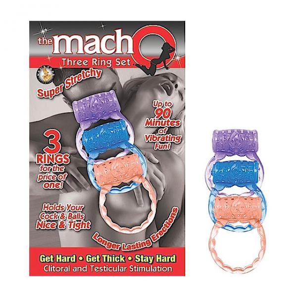 Macho Three Ring Set (assorted) - Men's Toys - www.Coyha.com