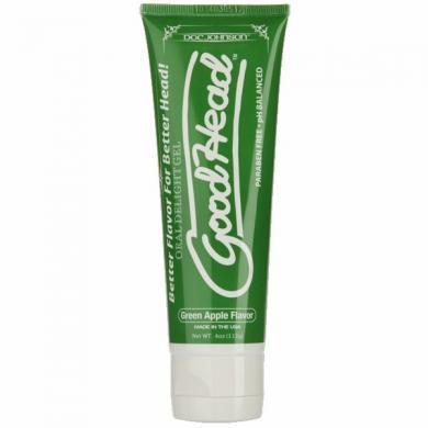 Goodhead Oral Delight Gel Green Apple 4oz Tube - Lubes & Lotions - www.Coyha.com