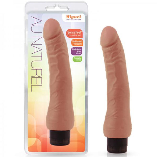 Miguel Dual Density Brown Vibrating Dildo - Vibrators - www.Coyha.com