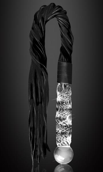 Icicles No 38 Glass Handle Cat O Nine Tails Whip - Bondage - www.Coyha.com