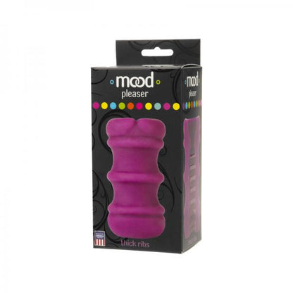 Mood Pleaser Thick Ribbed Purple Masturbator - Men's Toys - www.Coyha.com