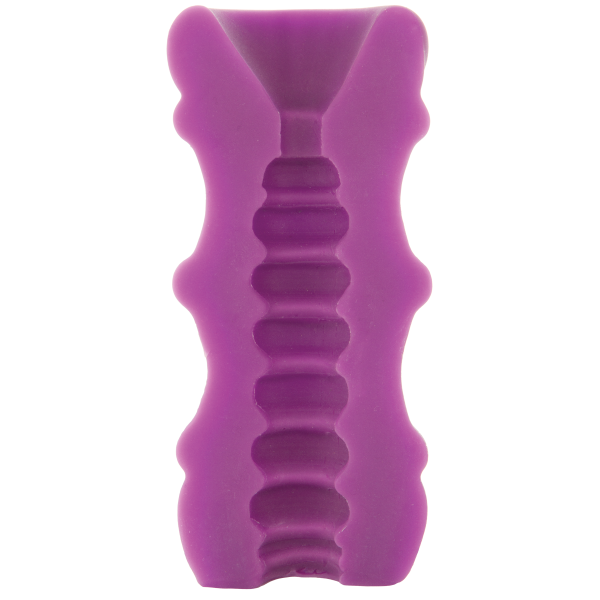 Mood Pleaser Thick Ribbed Purple Masturbator - Men's Toys - www.Coyha.com