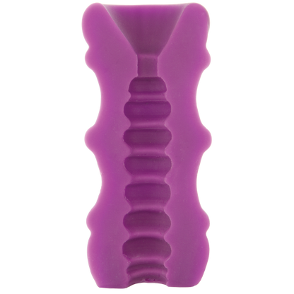 Mood Pleaser Thick Ribbed Purple Masturbator - Men's Toys - www.Coyha.com