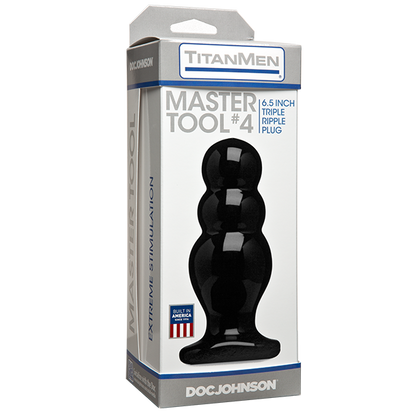 Titanmen Master Tool #4 Black Plug Anal Toys - www.Coyha.com