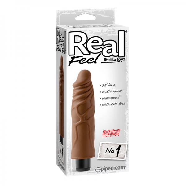 Real Feel Lifelike Toyz No. 1 Brown Vibrator - Vibrators - www.Coyha.com