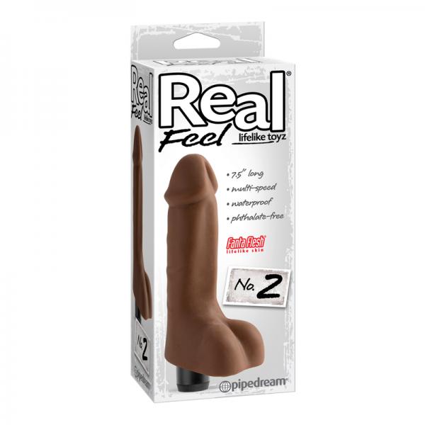 Real Feel Lifelike Toyz No.2 - Brown - Vibrators - www.Coyha.com