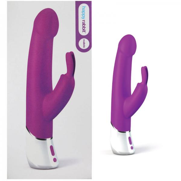 Happy Rabbit 2 Curve Vibrator Purple USB Rechargeable - Vibrators - www.Coyha.com