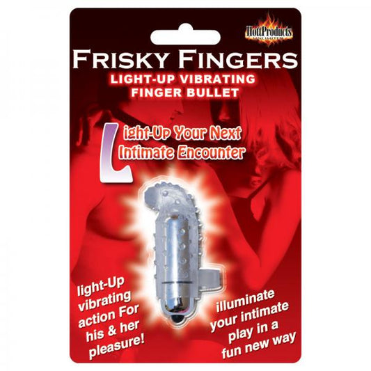 Light Up Frisky Finger - Clear. - Vibrators - www.Coyha.com