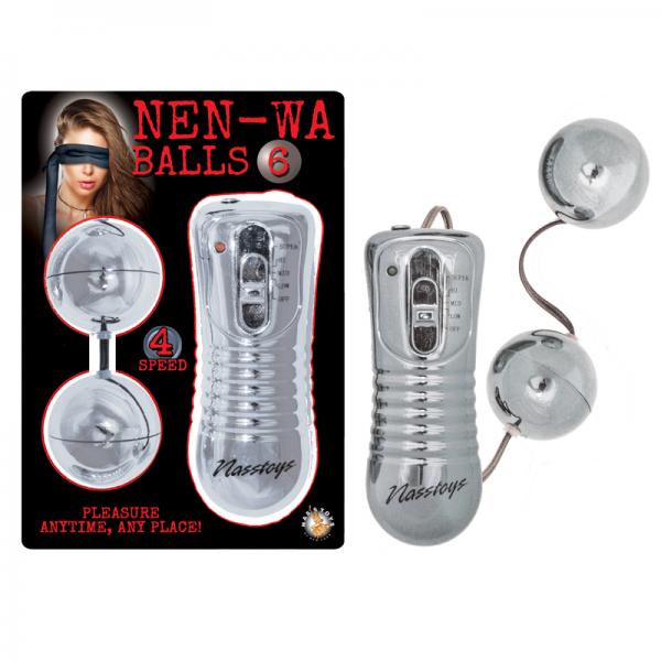 Nen Wa Balls Waterproof Vibrating Balls - Silver - Extras - www.Coyha.com