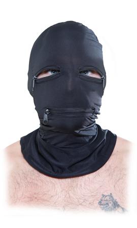 Fetish Fantasy Black Zipper Face Hood O/S - Bondage - www.Coyha.com