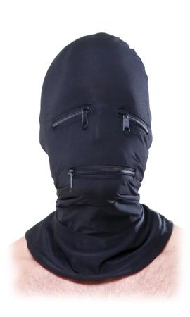 Fetish Fantasy Black Zipper Face Hood O/S - Bondage - www.Coyha.com